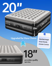 Load image into Gallery viewer, OhGeni 20" Raised California King Air Mattress with Built in Pump, 1000lb