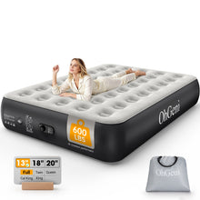 Load image into Gallery viewer, OhGeni 13" Raised Air Mattress Full with Built in Pump, Blow Up Bed, 600lb