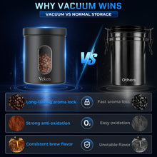 Load image into Gallery viewer, Veken Electric Vacuum Coffee Canister with Window, Auto-Seal Container,14OZ