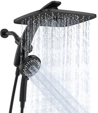 Load image into Gallery viewer, Veken 14" Luxurious Shower Head with Handheld,Full Body Coverage,Power Wash | Magnetic Hand Held,Best Dual Rain Shower Heads Combo,Large Rainfall,Double Detachable Showerhead,Ducha Para Baño,Matte Black