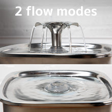 Load image into Gallery viewer, Veken Innovation Award Winner Stainless Steel Cat Water Fountain, 95oz/2.8L Automatic Pet Fountain Dog Water Dispenser with Replacement Filters &amp; Silicone Mat, Gifts for Cats, Dogs (Silver)