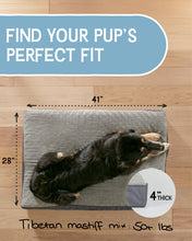 Load image into Gallery viewer, Ophanie Gray Orthopedic Dog Bed For Large Dogs with Egg Crate Foam Support and Non-Slip Bottom, Waterproof and Machine Washable Removable Pet Bed Cover,L size(35&quot;x22&quot;x3.5&quot;)