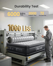 Load image into Gallery viewer, OhGeni King Size Air Mattress with Built in Pump, 18" Blow Up Bed, 1000lb