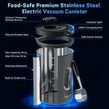 Load image into Gallery viewer, Veken Electric Vacuum Coffee Canister with Window, Auto-Seal Container,19OZ