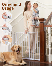 Load image into Gallery viewer, Baby Safety Gate,28.9-42.1&quot;Wide,30&quot; Tall Pressure Mounted,White