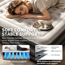 Load image into Gallery viewer, OhGeni Air Mattress Queen with Built in Pump, 18" Raised Blow up Bed, 800lb