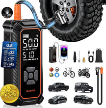Load image into Gallery viewer, OlarHike Tire Inflator Portable Air Compressor,3X Fast Inflation, 4*3000mAh | Powerful Battery, Cordless air pump for Car Tires, Off-road Vehicle, Pickups, SUVs, Digital Pressure Gauge/Auto Shuttoff