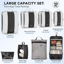 Load image into Gallery viewer, OlarHike 10 Set Compression Packing Cubes for Travel Essentials