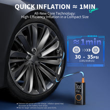Load image into Gallery viewer, Ophanie Cordless Portable Tire Inflator - 160 PSI, 6000mAh Long Range Battery, Air Pump for Car Tires, Bike, Bicycle, Motorcycles, Electric Pump with LED Light &amp; Digital Pressure Gauge
