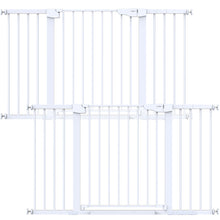 Load image into Gallery viewer, Cumbor 2 Pack 30-54" Baby Gate for Stairs, Auto Close Dog Gate Indoor White
