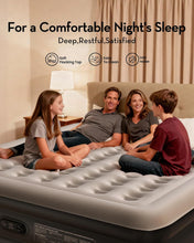 Load image into Gallery viewer, OhGeni Cal King Air Mattress with Built in Pump, 18" Tall Inflatable Blow Up Bed, Luxury Comfort for People(190CM Height), Keep Feet from Dangling, Foldable &amp; Portable Colchon inflables, Black