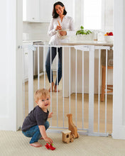 Load image into Gallery viewer, Cumbor 36 in Extra Tall Baby Gate for Doorways, 30-40.6 in Dog Gate White Mom's Choice Awards Winner, Double Lock, 2-Way Swing, Auto Close Child Gate for Toddler &amp; Pets, Pressure or Hardware Mounted