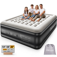 Load image into Gallery viewer, OhGeni 20" Raised California King Air Mattress with Built in Pump, 1000lb