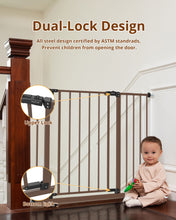 Load image into Gallery viewer, Baby Safety Gate,28.9-42.1&quot;Wide,30&quot; Tall Pressure Mounted,White