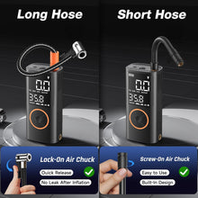 Load image into Gallery viewer, OlarHike Tire Inflator Portable Air Compressor, Cordless Electric Bike Pump | Smart Dual Hose System,Auto Stop Air Pump for Car Tires,Bicycles,Motorcycles with LED Light &amp; Digital Pressure Gauge