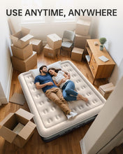 Load image into Gallery viewer, OhGeni King Air Mattress Family Choice Award with Built-in Pump,18" Comfortable Blow Up Colchones Inflables Mattress for Home,Guests, Portable Air Bed for Adults, Airbed Supports Up to 700 lbs,Black