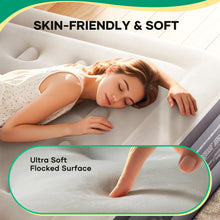 Load image into Gallery viewer, Ophanie Queen Air Mattress 18in Puncture Resistant Air Beds with Built in Pump, Elevated Quick Inflation/Deflation Inflatable Beds for Camping, Indoor Colchon, Guests Air Bed, Drak Gray