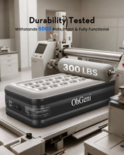 Load image into Gallery viewer, OhGeni 20" Twin Air Mattress with Built in Pump, Portable Blow up Mattress, 72Hr Leak-Proof Test Airbed for Guests &amp; Home, Ideal for Single Person, Better to Get up, 300LBS