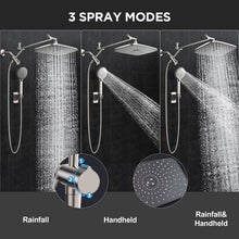 Load image into Gallery viewer, Veken Starlight 11.8" High Pressure Shower Head with Handheld, Easy Install