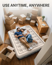 Load image into Gallery viewer, OhGeni King Size Air Mattress with Built in Pump, 18" Blow Up Bed, 1000lb