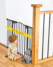 Load image into Gallery viewer, InnoTruth 29-39.6&quot; Baby Gate for Pets, Auto Close Both Sides Dog Gate with One-Hand Opening, 30&quot; Tall Safety Gates for Stairs, Hallways, Bedrooms, Wall Pressure Mount No Drill, White