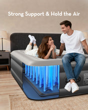 Load image into Gallery viewer, OhGeni Twin Air Mattress with Built in Pump, Blow up Mattresses, Ideal Alternative to a Bed, 18" Raised Blow Up Colchones Inflables Airbed for Guests &amp; Home, Ideal for Home Use and Outdoor Camping