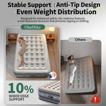 Load image into Gallery viewer, OlarHike Air Mattress Queen with Built in Pump, Inflatable Mattress Blow up Mattress, 18" Colchones Inflables Foldable Air Bed for Guest &amp; Home, Ideal for Camping, 700lbs
