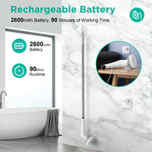 Load image into Gallery viewer, Ophanie Electric Spin Scrubber, Shower Scrubber with Long Handle and 9 Replaceable Brush Heads, IPX8 Cordless Power Scrubber &amp; 2 Speeds, Electric Cleaning Brush for Bathroom, Tub, Tile, Floor, Glass