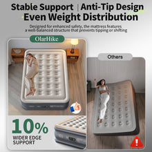 Load image into Gallery viewer, OlarHike Full Air Mattress with Built-in Pump, 18" Raised Inflatable Air Bed for Guests, Home Use &amp; Camping, Supports Up to 600 lbs