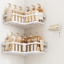 Load image into Gallery viewer, Veken Corner Shower Caddy 3-Pack, Advanced Rustproof Design&amp;Stable Storage, White