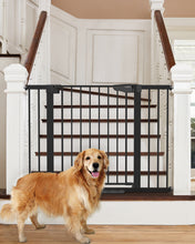 Load image into Gallery viewer, Cumbor 29.7-46" Baby Gate for Stairs, Mom's Choice Awards Winner-Auto Close Dog Gate for The House, Gifts for Mom, Easy Install Pressure Mounted Pet Gates for Doorways, Black