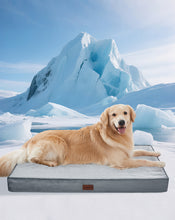 Load image into Gallery viewer, Ophanie Gray Orthopedic Dog Bed For Large Dogs with Egg Crate Foam Support and Non-Slip Bottom, Waterproof and Machine Washable Removable Pet Bed Cover