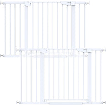 Load image into Gallery viewer, Cumbor 2-Pack 30-48 in Baby Gate for Stairs, Auto Close Dog Gate, White Mom's Choice Awards Winner, Double Lock Safety for Doorways, Child Gate for Toddlers &amp; Pets, Pressure or Hardware Mounted