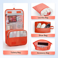 Load image into Gallery viewer, OlarHike 10 Set Compression Packing Cubes for Travel Essentials,Compressible Expandable Space Saver Bags for Organizing Clothes,Luggage Suitcase Garment Bags with Over 1000 pcs Mesh Holes(Orange)