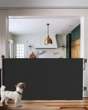 Load image into Gallery viewer, Ophanie Retractable Baby Safety Gate,Mesh Pet Gate 33&quot; Tall, Extends to 55&quot; Wide, Black