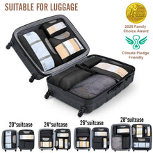 Load image into Gallery viewer, Veken 10 Set/8 Set Packing Cubes for Travel Essentials,Anti-Wrinkle Buckled Suitcase Organizer for Shoe &amp; Toiletry Bag,Carry On Luggage Bag for Airplane &amp; College Dorm Room Accessories,Women Men Gifts