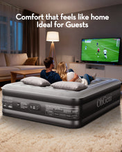 Load image into Gallery viewer, OhGeni 20" Queen Air Mattress (1-Pack) with Built in Pump, Inflatable Blow Up Bed, Upgraded Air Column Support for Enhanced Stability, Raised Height for Easy Entry &amp; Exit, 650 lbs Capacity