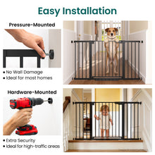 Load image into Gallery viewer, Cumbor 2 Pack 30-54" Baby Gate for Stairs, Auto Close Dog Gate Indoor Black