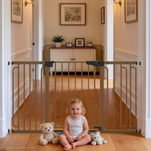 Load image into Gallery viewer, Cumbor 30.4-56.8" Extra Wide Baby Gate, Auto Close Dual Lock Dog Gate Brown