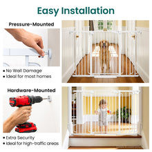 Load image into Gallery viewer, Cumbor 36" Extra Tall Baby Gate, 30.4-56.8" Extra Wide Dog Gate White