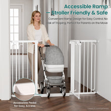 Load image into Gallery viewer, Cumbor 36" Extra Tall Baby Gate, 30.4-56.8" Extra Wide Dog Gate White