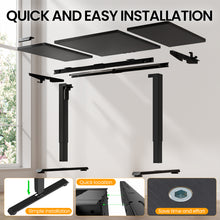 Load image into Gallery viewer, Veken 63" x 28" Super Large Standing Desk, Height Adjustable Electric Computer Desk, Sit to Stand Up, Modern Workstation for Home Office, Walking Pad, Writing, Gaming Bedroom Study, Black