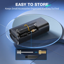 Load image into Gallery viewer, Ophanie Cordless Bike Pump Portable Tire Inflator - 4000mAh, 150PSI Auto Air Pump for Bike, Bicycle, Motorcycles, Car Tires, Emergency LED Light, Compact Automotive Pump