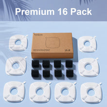 Load image into Gallery viewer, Veken Cat Water Fountain Filter, Classic 8 Pack Replacement Filters &amp; 8 Pack Replacement Pre-Filter Sponges for 50oz, 84oz, 95oz or 108oz Automatic Pet Fountain Dog Water Dispenser