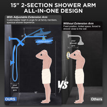 Load image into Gallery viewer, Veken Starlight 11.8" High Pressure Shower Head with Handheld, Easy Install