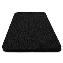 Load image into Gallery viewer, Black Bath Rugs
