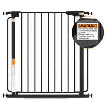 Load image into Gallery viewer, Cumbor Extra Wide Baby Gate, 36.6-69" Walk-Through Dog Gate Black