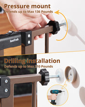 Load image into Gallery viewer, Baby Safety Gate,28.9-42.1&quot;Wide,30&quot; Tall Pressure Mounted,White