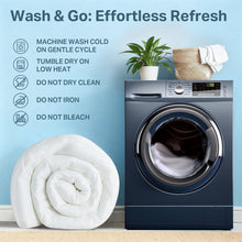 Load image into Gallery viewer, Ophanie 4-inch Dual Layer Mattress Topper with Mattress Pad Cover, 2&quot; Gel Memory Foam and 2&quot; Down Alternative Pillow Top - Medium Support, Deep-Pocket Skirt, Cooling