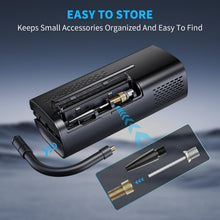 Load image into Gallery viewer, OlarHike Tire Inflator Portable Air Compressor, Cordless Electric Bike Pump | Smart Dual Hose System,Auto Stop Air Pump for Car Tires,Bicycles,Motorcycles with LED Light &amp; Digital Pressure Gauge